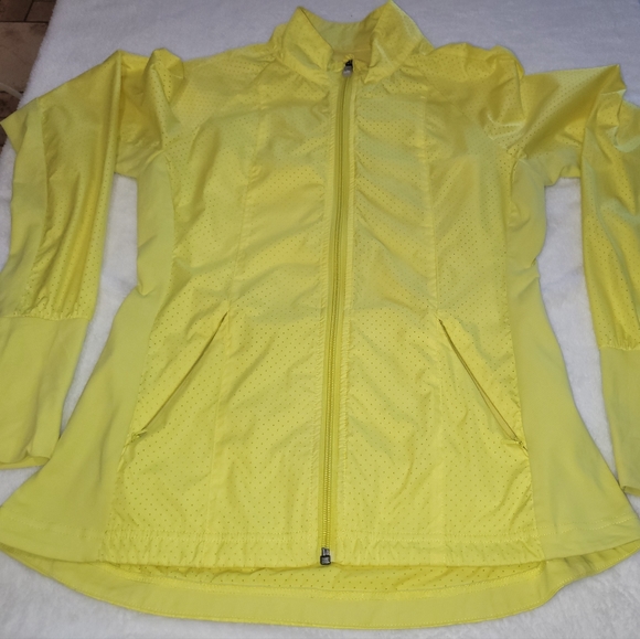 Alo yellow zip up jacket - Picture 2 of 10